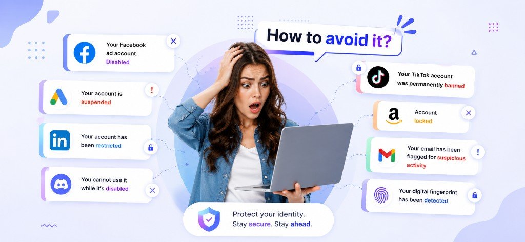 Account bans on Facebook, Google, TikTok, Amazon — how to avoid with BeastBrowser